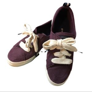 SPERRY PURPLE & WHITE SUPER SOFT SHOES 7.5